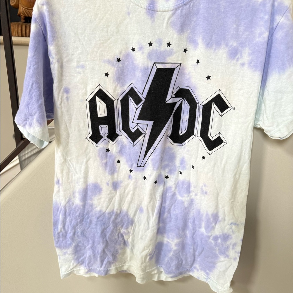 AC/DC Tie-Dye T-Shirt size medium brand new tours on the backside